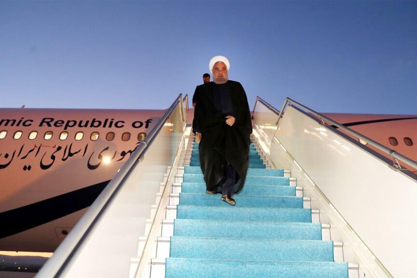 İran Cumhurbaşkanı Ruhani Üçlü Zirve için Ankara'da